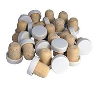 VinClasse Push Fit Wine Bottle Stoppers/Corks - White - Pack of 24