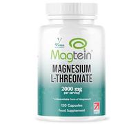 Vinco Magnesium L-Threonate Supplement - 120 High Strength Magnesium L Threonate Capsules - 2000mg Bioavailable Form of Magnesium per Serving - Non-GMO & Gluten Free - Made in The UK