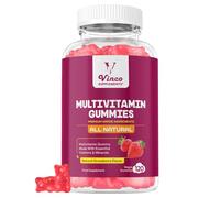 Vinco Multivitamin Gummies for Women & Men with 13 Essential Ingredients | Strawberry Flavour Adult Multivitamin Gummies for Energy & Immune System | Minerals with Vit C,D3,B7,B12 & Zinc | 120 Gummies