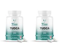 Vinco Tudca 1200mg - 60 Capsules - Tauroursodeoxycholic Acid - Advanced Liver Detox & Repair - Supports Healthy Bile Production, Improves Digestion & Strengthens Immune System - Made in UK (Pack of 2)