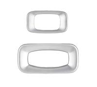 VINCTV Car Internal Button Decal Compatible With Volvo For V60 S60 2011-2017 Auto Interior Car Start Stop Engine Switch Button Key Hole Decorative Stickers Covers (Silver, Push Button)
