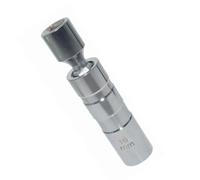 VINCTV Extended Spark Plug Wrench 16mm Car Repair Tool Sparks Plugs Socket Wrench Adapter 12-Point 3/8inch Drive Magnetic For Spark Plug Socket Spanner(Silver)