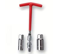 VINCTV Extended Spark Plug Wrench 3 Pcs for Spark Plug Sleeve T-Shape Tools 16 21mm Auto Sparks Plugs Socket Repair Spanner Removal Tool Set