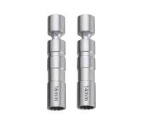 VINCTV Extended Spark Plug Wrench for Spark Plug Sleeve Wrench Socket Magnetic Angle Thin for Wall Sparks Plugs Removal Tools Compatible with BMW(2pc)