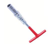 VINCTV Extended Spark Plug Wrench T-Handle Sparks Plugs Removal Wrench for Spark Plug Socket Tool Easy Bend Flexible Socket Wrench for Nut 21mm