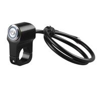VINCTV Motorcycle headlight switch 22mm 7/8" Motorcycle Switch Handlebar Headlight Power Switch Button Spotlight ON OFF Switch For Sport Dirt Electric Bike Handlebar Switch(1xBlue Spring Back)