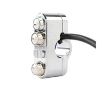 VINCTV Motorcycle headlight switch Compatible With Sportster 883 1200 Handle Bar Switch Controller 25mm Handlebar Control Switch Ignition Terminate Switch Motorcycle Button(1 Pc Chrome)