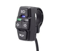 VINCTV Motorcycle headlight switch Electric Bike Scooters Light Switch For Motorcycle Button Turn Signal Light Start Push Button Switch Ignition Motorcycle Handlebar Switch(48V)