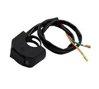 VINCTV Motorcycle headlight switch Handlebar Fog Motorcycle Headlight Switch ON/OFF Button Bullet Connector 12V Bike Handle Bar Stop Switch Light Spotlight Switch Button(Black)