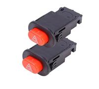 VINCTV Motorcycle headlight switch Motorcycle Flashing Light Switch Warning Light Switch Button Scooters Electric Bike Conversion Emergency Signal Light Converter Handlebar Switch(2PC)