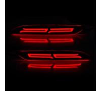 VINCTV Rear Bumper Light Reflector Compatible With Chevrolet For Cavalier 2020 2021 2022 Rear Bumper Reflector Brake Warning Dynamic Turn Signal Lamp Running Light(Red,color1)