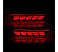 VINCTV Rear Bumper Light Reflector Compatible With Toyota For Avalon 2019 2020 2021 2022 Brake Warning Dynamic Turn Signal Running Lamps Rear Bumper Reflector Light(Red,E)