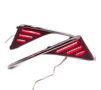 VINCTV Rear Bumper Light Reflector Compatible With Toyota For C-HR 2016 2017 2018 2019 2020 Car Accessories Fog Lamp Rear Bumper Light Brake Tail Light Reflector Lamp(No Chrome)