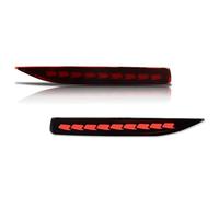 VINCTV Rear Bumper Light Reflector Compatible With Toyota For Corolla For Altis 2019 2020 2021 2022 Rear Bumper Tail Brake Reflector Fog Lamp Turn Signal Light Assembly(Red,B)