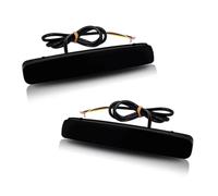 VINCTV Rear Bumper Light Reflector Compatible With Toyota For Prius V 2012 2013 2014 2015 2016 2017 Red Rear Bumper Reflector Parking Lamp Tail Brake Lights Fog Light(Smoke)