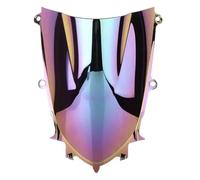 VINCTV Windscreen Air Deflectors Compatible With For YZF600 For R6 R7 2017 2018 2019 2020 2021 2022 Motorcycle Double Bubble Windshield Wind Screen(Lridium)