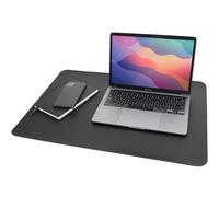 Vine Creations Leather Desk Mat 24" x 17", Desk Protector, PU Leather Desk Pad, Non Slip Small Desk Pad Mat, Desk Blotter, Desk Pads on Top of Desks, Home or Office Small Desk Mat (Black)