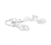 Vine Flower Pendant Charm | Vine Pattern Detail, Necklace Making Pendant, Necklace Design Projects, For Jewelry Artists
