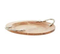 Vine Large Acacia Wood Round Tray
