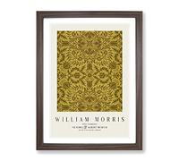 Vine Pattern Vol.1 By William Morris Exhibition Museum Painting Framed Print | A3 Walnut Framed Wall Art | Ready to Hang | Modern Historical Picture | Living Room Bedroom Lounge Office