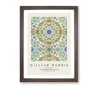 Vine Pattern Vol.3 By William Morris Exhibition Museum Painting Framed Print | A2 Walnut Framed Wall Art | Ready to Hang | Modern Historical Picture | Living Room Bedroom Lounge Office