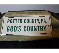 Vine Potter County Pennsylvania License Plate God'S Country License Plate 6x12 inches