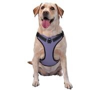 Vine Purple Printed quick release dog harness reflective pet vest with 2 quick release buckles 4 sizes M ideal for outdoor walks and hikes