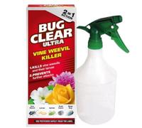 Vine Weevil Killer Treatment 480ml with 1L Hand Sprayer Trigger Bottle, Systemic Insect Control for Pots Hanging Baskets Roses Ornamental Plants