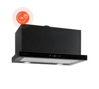 Vinea Substructure Cooker Hood Extractor Hood Flat Screen Hood 60cm Black