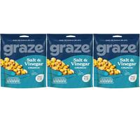 Vinegar Crunch Protein Sharing Bag Snack 3 x 100g,Perfectly seasoned salt and vinegar crunchy snack made from corn and pulse pieces, delivering a tangy and satisfying taste experience