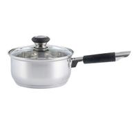 Viners 0302.181 Everyday Sauce Pan and Glass Lid with a Quality Lifetime Promise, Stainless Steel, 16cm