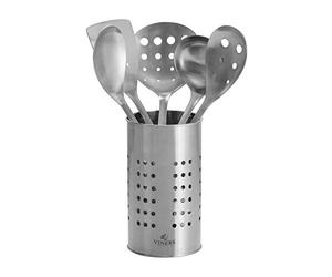 Viners 0305.199 Everyday Kitchen Matching Storage Pot | Brushed Stainless Steel, 6, Utensil Set