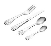 Viners 4 Piece Stainless Steel Kids Bear Themed Cutlery Set