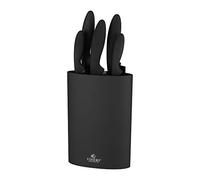 Viners 6 Piece Knife set With Knife Block - Black