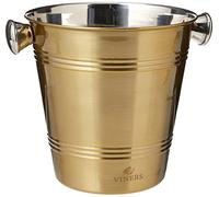 Viners Barware Gold 1 Litre Stainless Steel Single Wall Ice Bucket