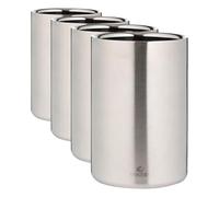 Viners Barware Silver 1.3 Litre Double Wall Wine Cooler (Pack of 4)