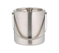 Viners Barware Silver Stainless Steel Double Wall Ice Bucket, 1.5L Serve Drinks