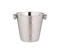 Viners Barware Silver Stainless Steel Single Wall Ice Bucket, 1 Litre