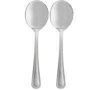 Viners Bead 18/0 Silver Stainless Steel Soup Spoon (Pack of 2)