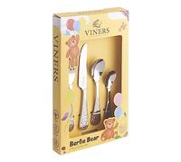 Viners Bertie Bear 18/0 Stainless Steel 4 Piece Kids Cutlery Set