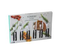 Viners Everyday 12 Piece Silver Stainless Steel Steak Knife and Fork Set
