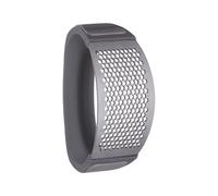 Viners Garlic Press | Stainless Steel Garlic Crusher with Soft Grip Handle | Easy-Crush Back-and-Forth Design | Durable, Compact & Dishwasher Safe | Grey & Silver Kitchen Gadget