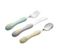 Viners Kids First Cutlery Set - Toddler’s Textured Easy Grip Flatware Gift Box - 18/0 Stainless Steel, 3-Piece