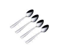 Viners Purity 4 Piece Teaspoon Set | 18/0 Stainless Steel | Flared Handle Design, Mirror Polish | Serves 4 | Dishwasher Safe