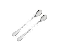 Viners Select 2 Piece Long Handled Spoon Set | Stainless Steel Latte & Cocktail Spoons | Extra Long Teardrop Handle | Mirror Finish | Dishwasher Safe | Gift Boxed Dessert & Sundae Spoons