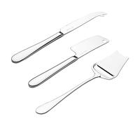 Viners Select 3 Piece Cheese Knife Set | Stainless Steel Cheese Knives | Pronged, Hard & Slicing Knives | Teardrop Handle Design | Mirror Finish | Dishwasher Safe | Gift Boxed Cheese Serving Set