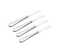 Viners Select 4 Piece Butter Knife Set | Stainless Steel Butter Spreaders with Mirror Finish | Teardrop Handle Design | Rounded Blade for Butter, Jam & Spreads | Dishwasher Safe | Gift Boxed