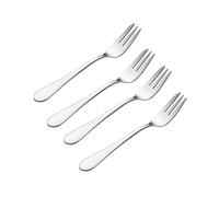 Viners Select 4 Piece Pastry Fork Set | 18/0 Stainless Steel Dessert Forks with Mirror Finish | Teardrop Handle Design | Cake & Pastry Forks for Afternoon Tea | Dishwasher Safe | Gift Boxed