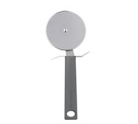Viners Soft Grip 8cm Pizza Cutter | Stainless Steel Pizza Wheel with Sharp Cutting Blade, Soft-Touch Handle, Hanging Loop & Dishwasher Safe Design | Grey & Silver Kitchen Gadget