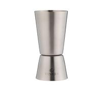 Viners Barware Double Deluxe Dual Spirit Measure Cocktail Jigger | Brushed Stainless Steel, 60ml/30ml